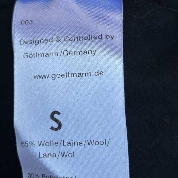 Headline Black German Wool Blend Beret Size Small - Picture 5 of 8